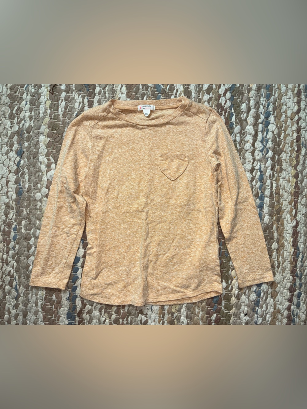 Crewcuts Long Sleeve Tee in Heathered Tan